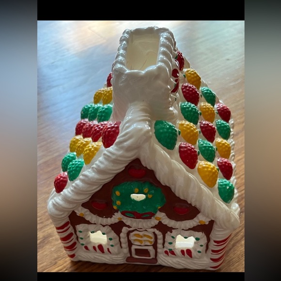 Avon Holiday Vintage Avon Gingerbread House Candle Holder Poshmark